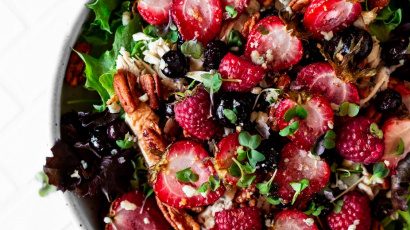 Roasted Triple Berry Salad