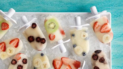Mixed fruit popsicles